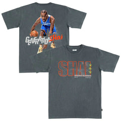 NBA Shai Gilgeous-Alexander Oklahoma City Thunder SLAM Unisex February/March 2025 Cover Graphic Remix T-Shirt
