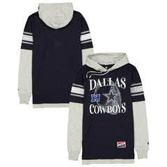 Twofer Layered Long Sleeve Hoodie T-Shirt - Dallas Cowboys
