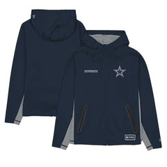 Combine Authentic Raglan Scuba Full-Zip Hoodie - Dallas Cowboys