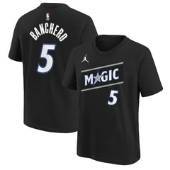 NBA Paolo Banchero Orlando Magic Jordan Brand Youth Statement Edition Name & Number T-Shirt