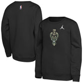 NBA Milwaukee Bucks Jordan Brand Youth Courtside Statement Edition Sweatshirt