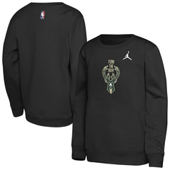 NBA Milwaukee Bucks Jordan Brand Youth Courtside Statement Edition Sweatshirt