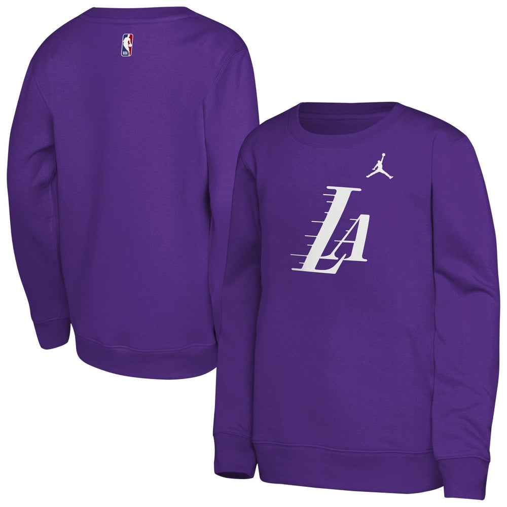 NBA Los Angeles Lakers Jordan Brand Youth Courtside Statement Edition Sweatshirt