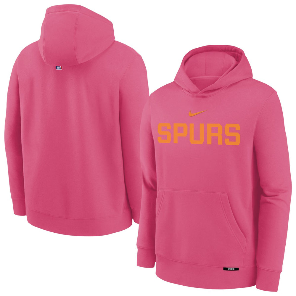 NBA San Antonio Spurs Youth 2025/26 City Edition Club Fleece Pullover Hoodie