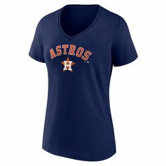 MLB Houston Astros Women's Logo V-Neck T-Shirt