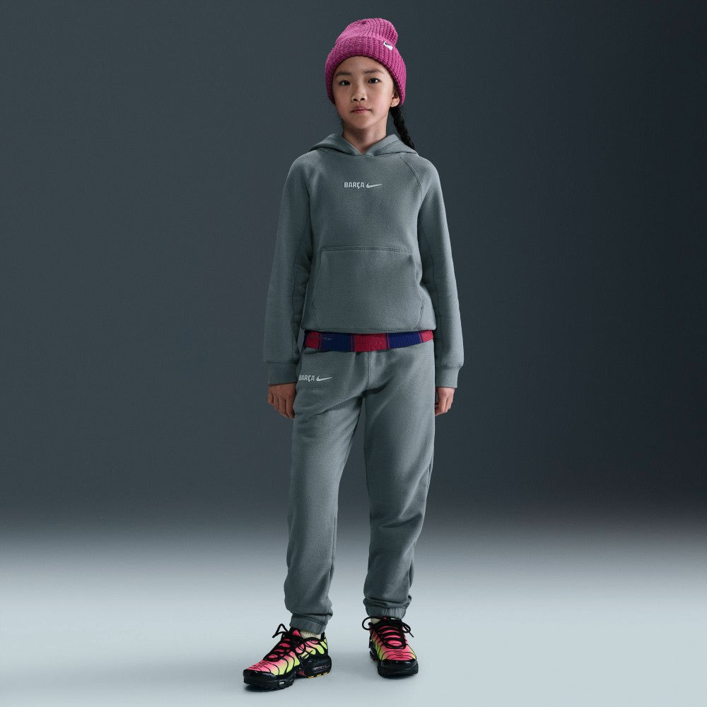Barcelona Youth Air Raglan Hoodie - Nike Gray