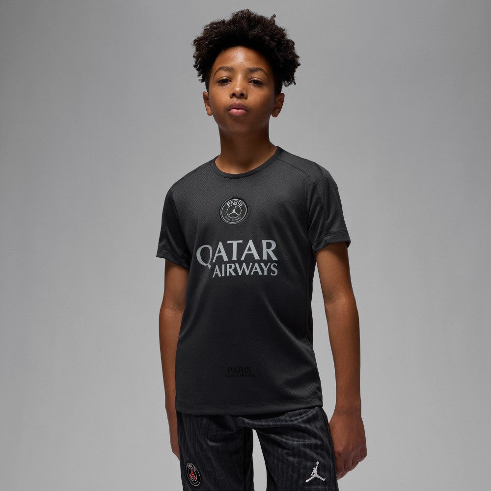 Paris Saint-Germain Jordan Brand Youth 2025/26 Strike Fourth Training Top - Jordan Black