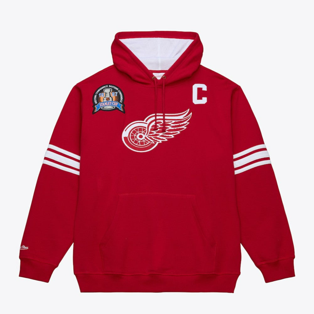 NHL Scarlet Steve Yzerman Detroit Red Wings Mitchell & Ness 1997 Name & Number Premium Pullover Hoodie