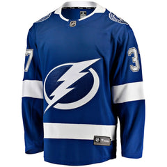 NHL Blue Yanni Gourde Tampa Bay Lightning Fanatics Home Breakaway Jersey