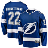 NHL Blue Oliver Bjorkstrand Tampa Bay Lightning Fanatics Home Breakaway Jersey