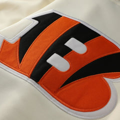 Profile Big & Tall Chest Print and Logo Short Sleeve Pullover Hoodie - Cincinnati Bengals