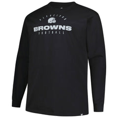 Big & Tall Coverage Scheme Long Sleeve T-Shirt - Cleveland Browns