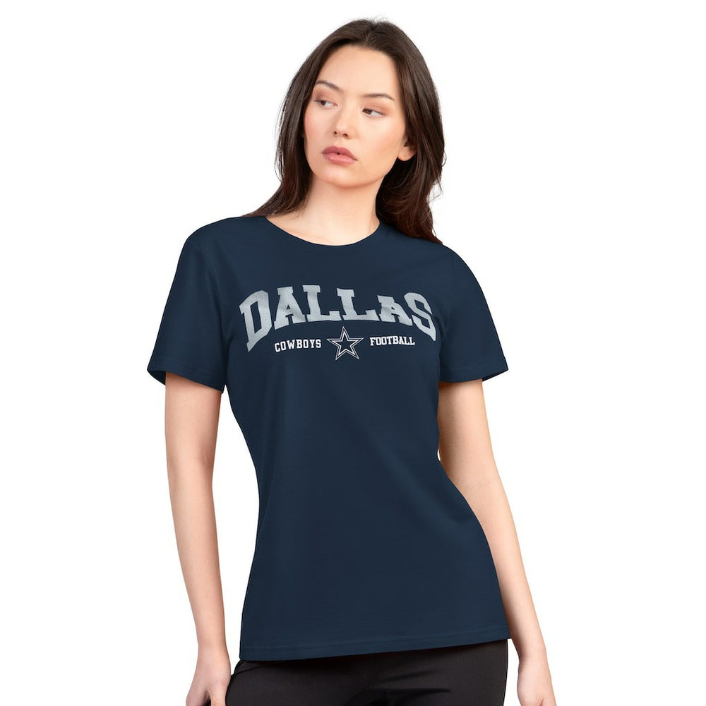 G-III 4Her by Carl Banks Women's Super-Slim Lightweight Winning Crew T-Shirt - Dallas Cowboys
