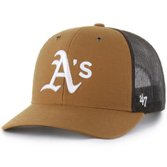 MLB Athletics Carhartt x '47 Trucker Adjustable Hat