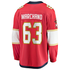 NHL Red Brad Marchand Florida Panthers Fanatics Home Breakaway Jersey