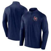 NHL Navy Alexander Ovechkin Washington Capitals Fanatics NHL All-Time Leading Goal Scorer GR8 895 Quarter-Zip Top