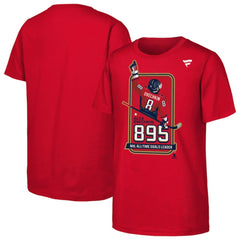 NHL Red Alexander Ovechkin Washington Capitals Youth NHL All-Time Leading Goal Scorer Locker Room T-Shirt