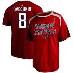 NHL Red Alexander Ovechkin Washington Capitals Profile Big & Tall Name & Number T-Shirt