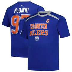 NHL Royal Connor McDavid Edmonton Oilers Profile Big & Tall Name & Number T-Shirt