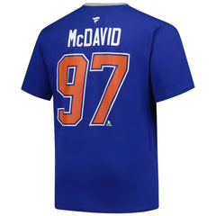 NHL Royal Connor McDavid Edmonton Oilers Profile Big & Tall Name & Number T-Shirt