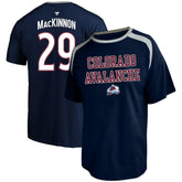 NHL Navy Nathan MacKinnon Colorado Avalanche Profile Big & Tall Name & Number T-Shirt