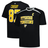 NHL Black Sidney Crosby Pittsburgh Penguins Profile Big & Tall Name & Number T-Shirt