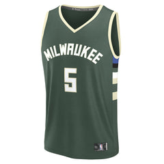 NBA Gary Trent Jr. Milwaukee Bucks Fast Break Replica Player Jersey