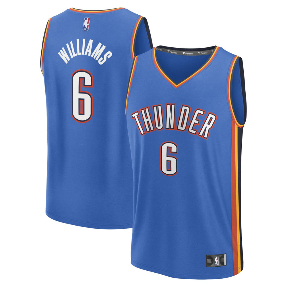 NBA Jaylin Williams Oklahoma City Thunder Fast Break Replica Player Jersey