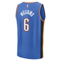 NBA Jaylin Williams Oklahoma City Thunder Fast Break Replica Player Jersey