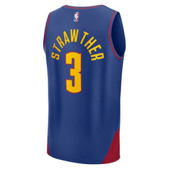 NBA Julian Strawther Denver Nuggets Fast Break Replica Player Jersey sale