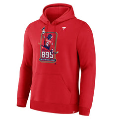 NHL Athletic Red Alexander Ovechkin Washington Capitals Fanatics NHL All-Time Leading Goal Scorer 895 Logo Pullover Hoodie
