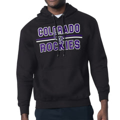 MLB Colorado Rockies Starter Team Mesh Print Graphic Pullover Hoodie