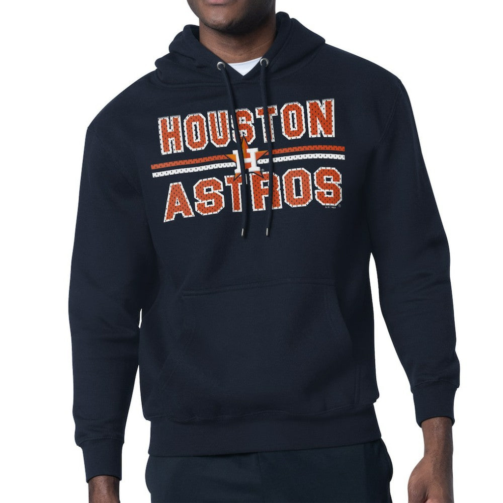 MLB Houston Astros Starter Team Mesh Print Graphic Pullover Hoodie