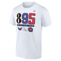 NHL White Alexander Ovechkin Washington Capitals NHL All-Time Leading Goal Scorer 895 T-Shirt