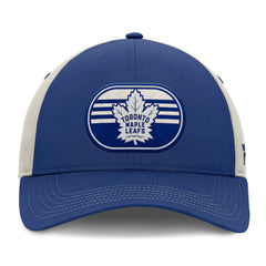 NHL Blue/Gray Toronto Maple Leafs Fanatics 2025 Stanley Cup Playoffs Locker Room Trucker Adjustable Hat