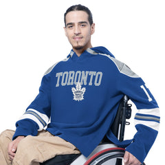 NHL Royal Toronto Maple Leafs G-III Sports by Carl Banks Adaptive Wear Lord Stanley Hooded Long Sleeve Sweatshirt