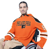 NHL Orange Philadelphia Flyers G-III Sports by Carl Banks Adaptive Wear Lord Stanley Hooded Long Sleeve Sweatshirt