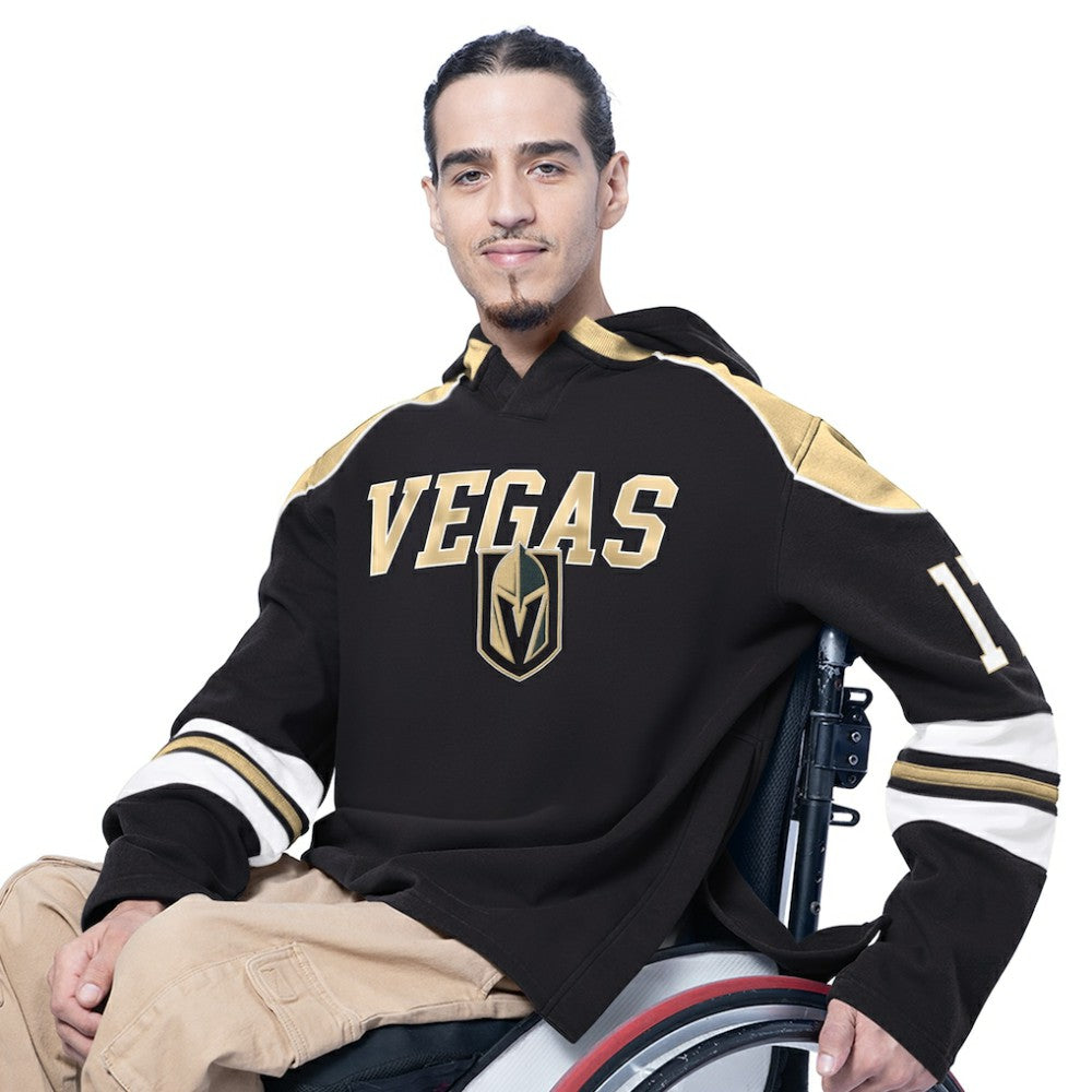 NHL Black Vegas Golden Knights G-III Sports by Carl Banks Adaptive Wear Lord Stanley Hooded Long Sleeve Sweatshirt