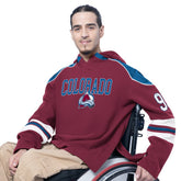 NHL Burgundy Colorado Avalanche G-III Sports by Carl Banks Adaptive Wear Lord Stanley Hooded Long Sleeve Sweatshirt