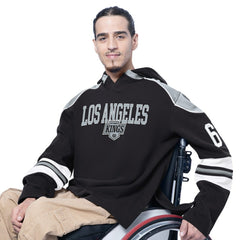 NHL Black Los Angeles Kings G-III Sports by Carl Banks Adaptive Wear Lord Stanley Hooded Long Sleeve Sweatshirt