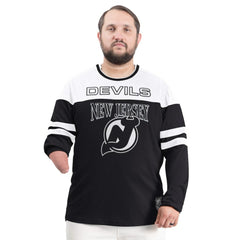 NHL Black New Jersey Devils G-III Sports by Carl Banks Adaptive Wear Outlast Durene Long-Sleeve T-Shirt