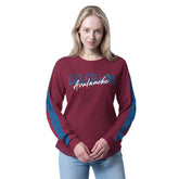 NHL Burgundy Colorado Avalanche G-III 4Her by Carl Banks Women's Advantage Thermal Long-Sleeve Tri-Blend T-Shirt