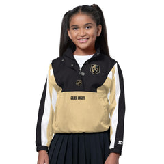 NHL Black/Gold Vegas Golden Knights Starter Girls Key Player Half Zip Jacket