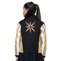 NHL Black/Gold Vegas Golden Knights Starter Girls Key Player Half Zip Jacket