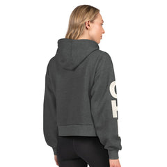 NHL Heather Charcoal Chicago Blackhawks Starter Women's Star Player Cropped Fleece Hoodie