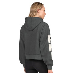 NHL Heather Charcoal Philadelphia Flyers Starter Women's Star Player Cropped Fleece Hoodie