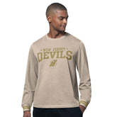 NHL Tan New Jersey Devils Starter Field Long Sleeve T-Shirt