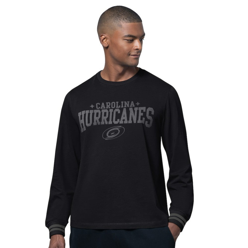 NHL Black Carolina Hurricanes Starter Field Long Sleeve T-Shirt