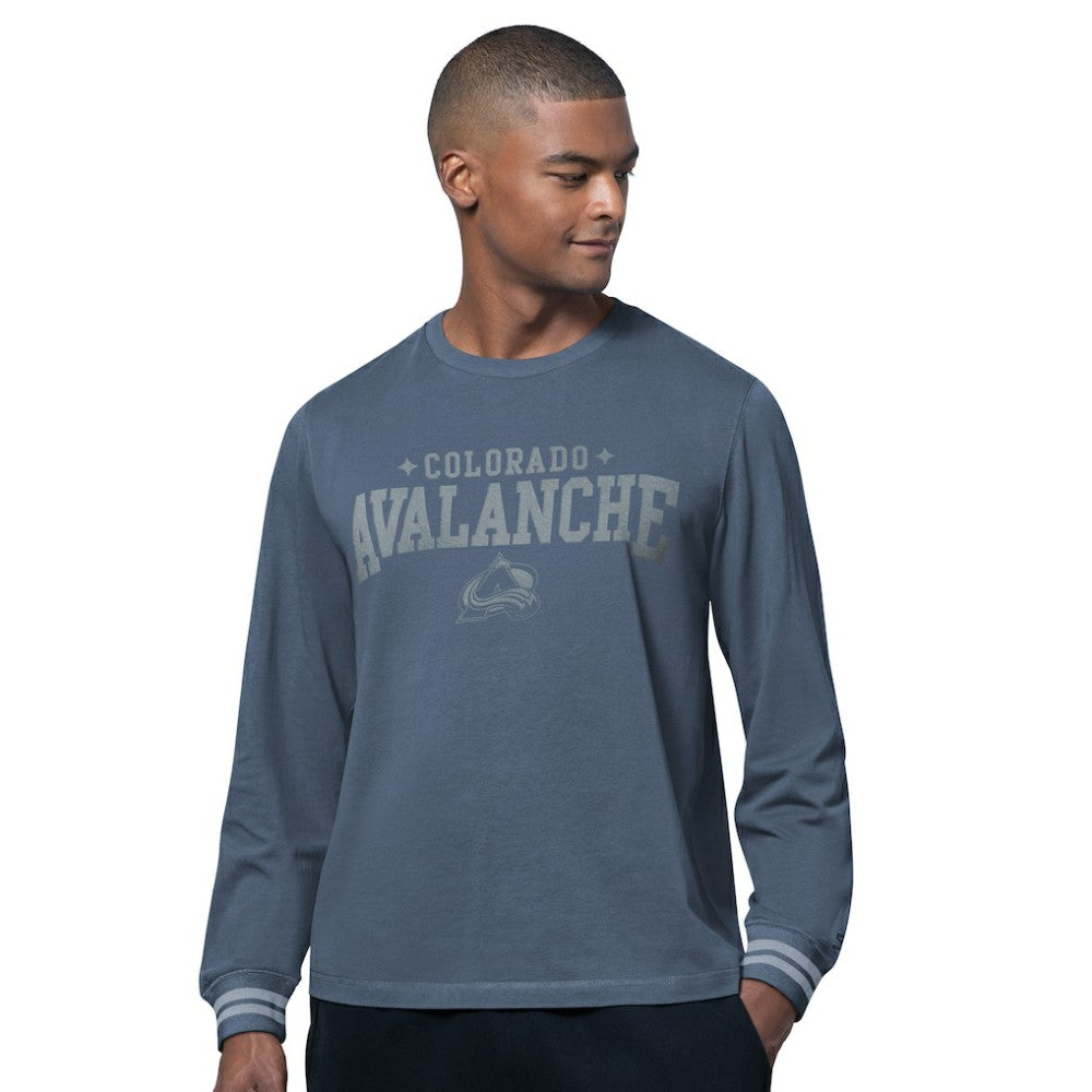 NHL Blue Colorado Avalanche Starter Field Long Sleeve T-Shirt