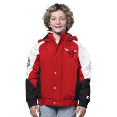 NBA Chicago Bulls Starter Youth All Time Pro Jr. Full-Zip Hoodie Jacket